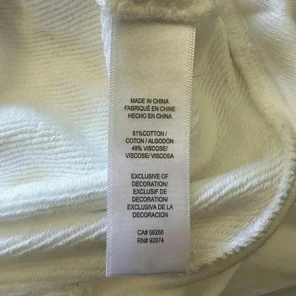 White Splendid Embroidered French Terry Sweatshirt - Picture 4 of 4